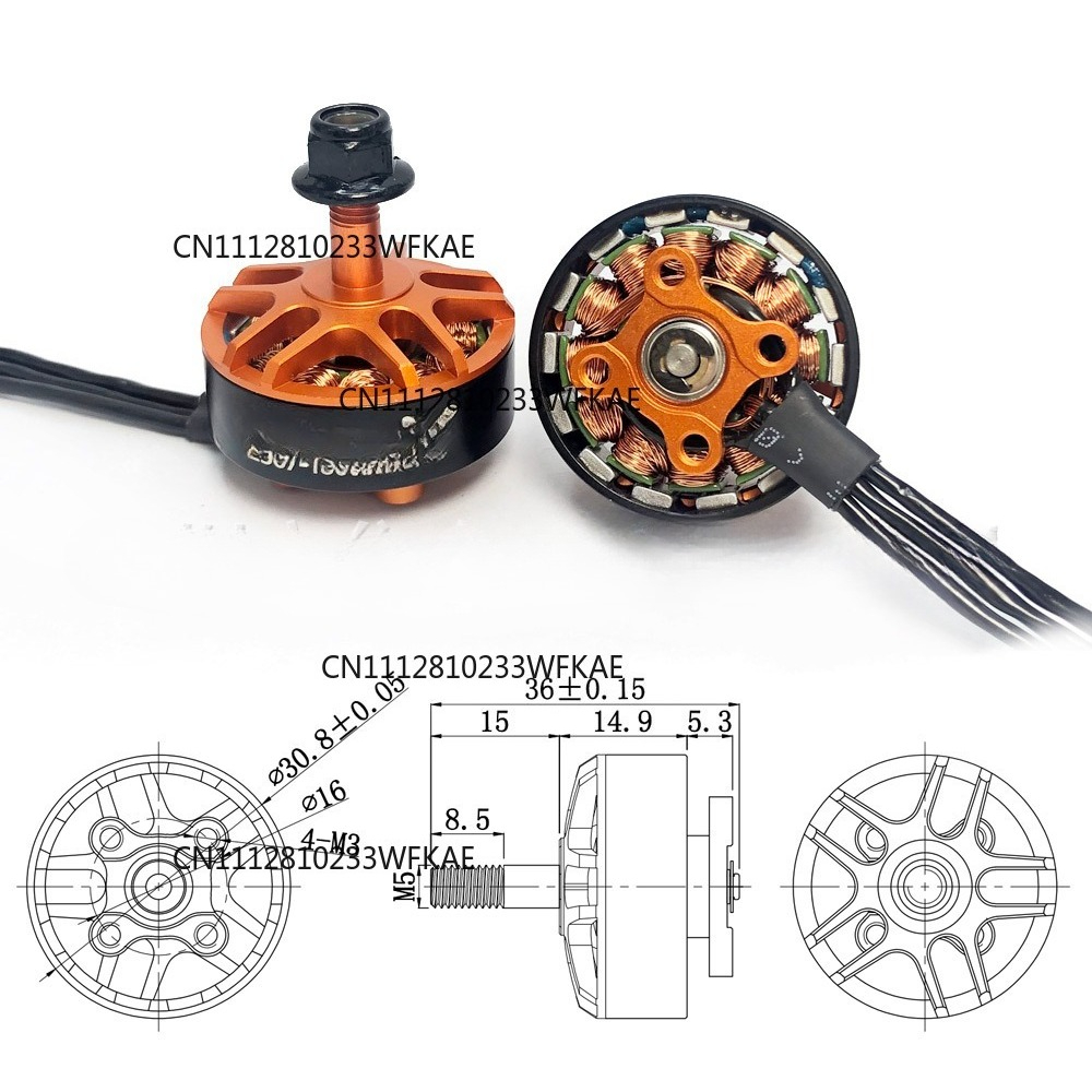 YSido 2507 1800KV cross machin - Drone Motor review and price