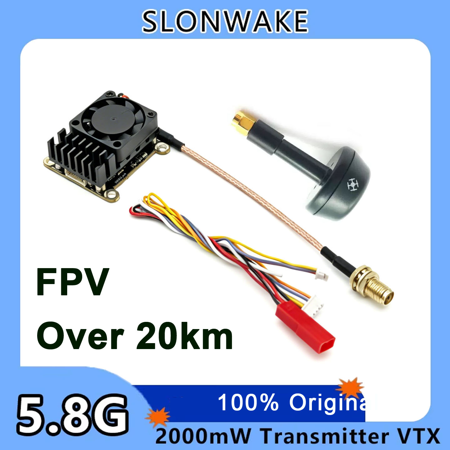New upgrade 5.8Ghz 2W adjustab - Drone Receiver review and price